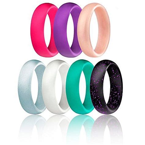 Silicone Wedding Ring For Women By Roq Set Of 7 Silicone Silicone