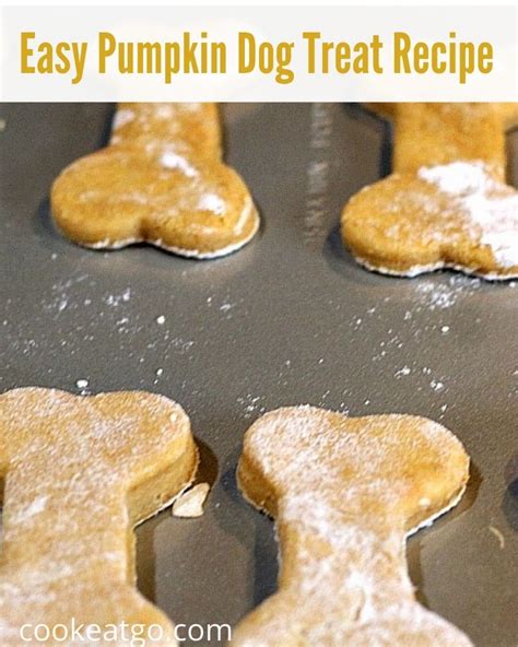 Easy Pumpkin Dog Treat Recipe Cook Eat Go