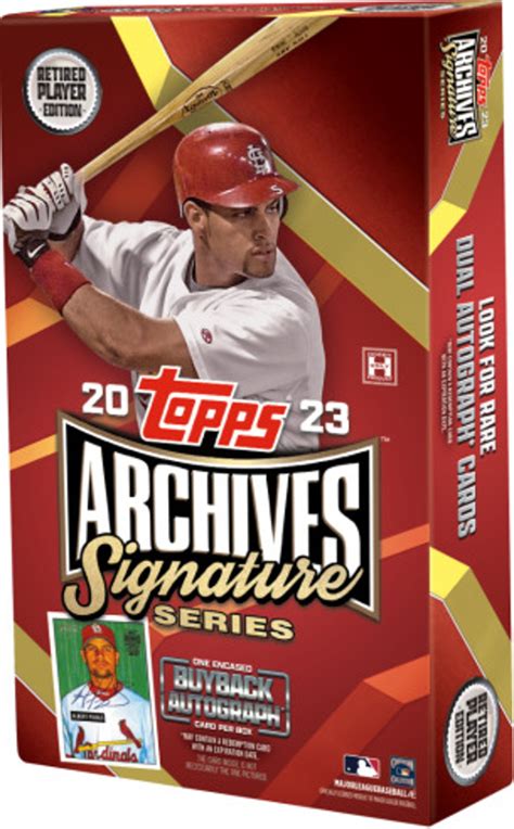 2023 Topps Archives Signature Series Retired Player Edition Baseball