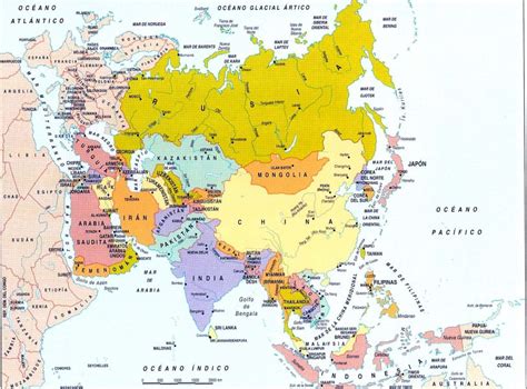 Los Pa Ses De Asia Y Sus Capitales Mapa Incluido Libretilla