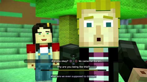 Minecraft Story Mode Episode 3 Lukas X Jesse Romantic And Cute Scenes Youtube