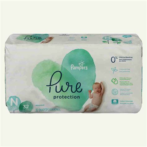 Pampers Pure Protection Diapers Mega Pack Newborn Pampers Pkg Of 32