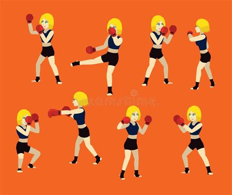 Female Boxing Cartoon Stock Illustrations 516 Female Boxing Cartoon