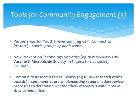Community Engagement Towards Hiv Prevention For Women