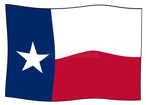 Waving Texas Flag Stock Illustrations 1264 Waving Texas Flag Stock