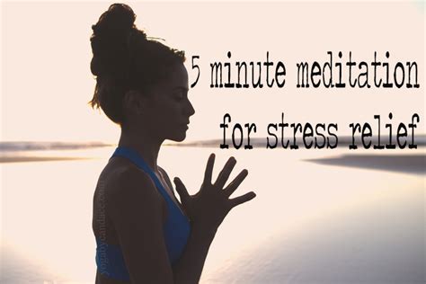 5 Minute Guided Meditation For Stress Relief — Yogabycandace