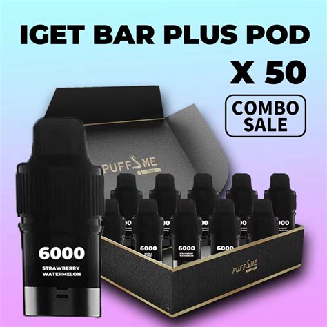 Buy Iget Bar Plus Pod X 50 Selected Flavours Online Puffsme