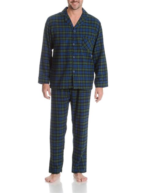 Hanes Men S Hanes 4039T Tall Man Plaid Flannel Pajama Set Walmart Com
