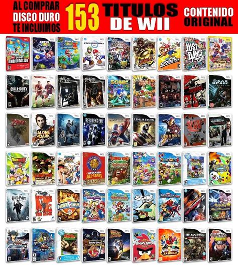 Is a japanese multinational consumer electronics and video game. Disco Duro Nintendo Wii Con Muchisimos Juegos Envio ...