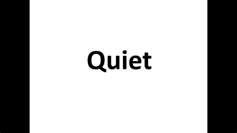 Quiet Meaning Of Quiet Quiet Ka Matlab Youtube