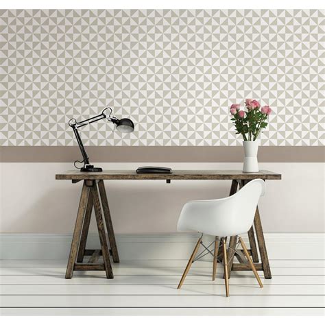 Nuwallpaper Neutral Facets Peel And Stick Wallpaper Nu2116 The Home Depot