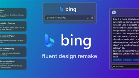 The New Bing With Fluent Design Microsoft Youtube