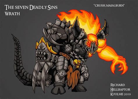 The Seven Deadly Sins Wrath By Hellraptorstudios On Deviantart Seven
