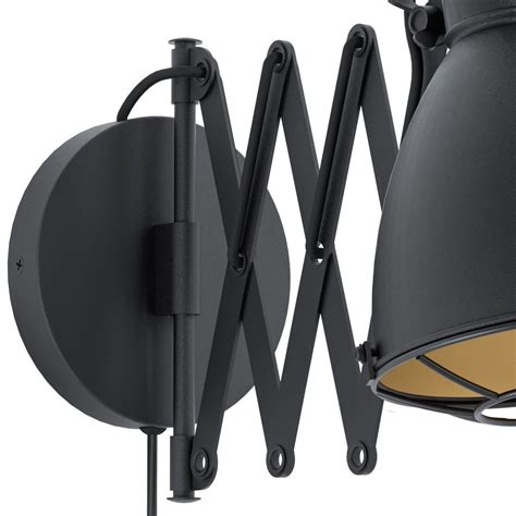 Free shipping* more like this more options. Burley Wall Light - Black Industrial Concertina Extendable Wall Light - Lightbox
