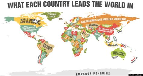 Hilarious Map Shows What Each Country Is Best At Huffpost