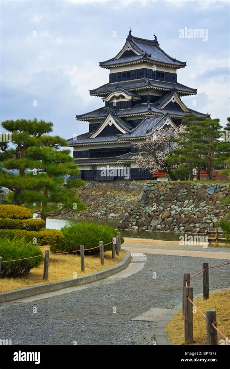 Matsumoto Castle Crow Castle Nagano Prefecture Outside Tokyo Stock