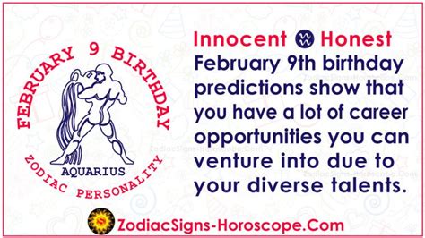 Your zodiac sign, or star sign, reflects the position of the sun when you were born. February 9 Zodiac - Complete Birthday Personality and ...