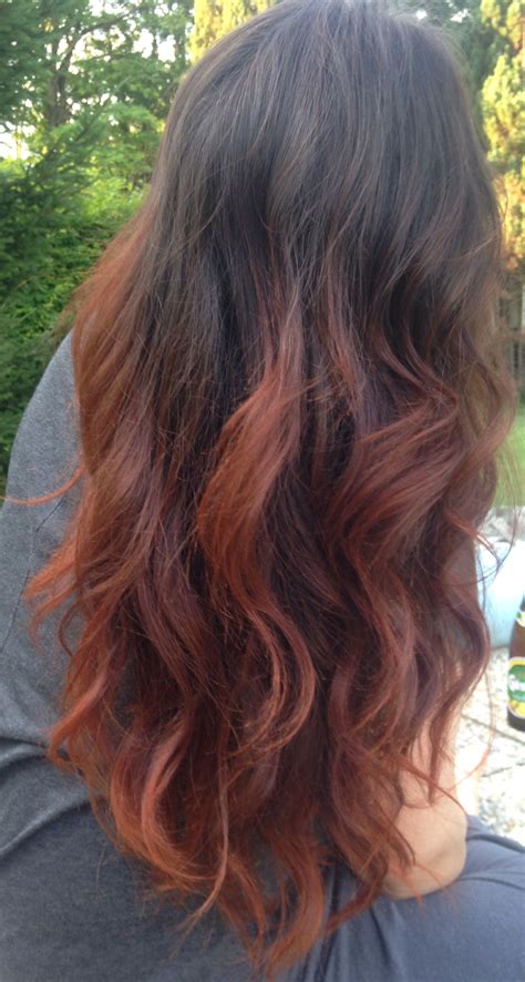 My New Copper Ombre Dip Dye Hair Dip Dye Hair Dyed Hair Dipped Hair