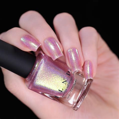 Ilnp Opal Sunset Opalescent Pink Holographic Jelly Nail Polish Holo Nail Polish Nail Polish