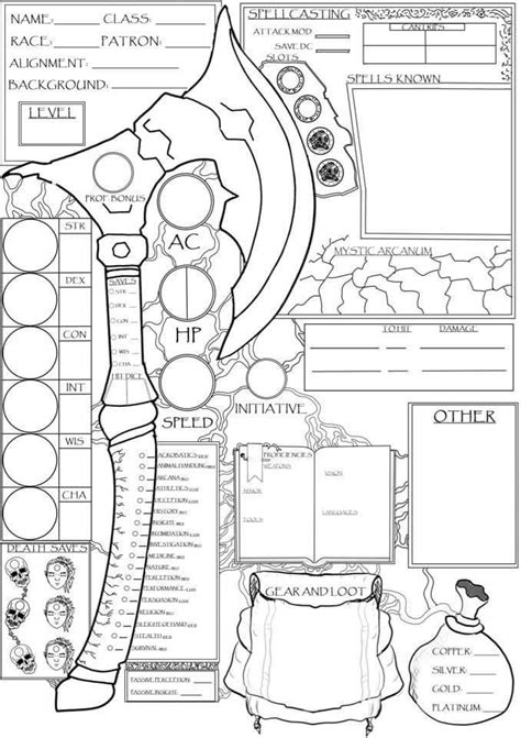 Pin By Tiffany Kieft On D D Dnd Character Sheet Rpg Character Sheet Dungeons And Dragons