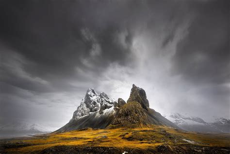 Iceland Dark Landscape Nature Sky Hd Wallpaper Rare Gallery