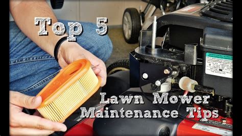Top 5 Lawn Mower Maintenance Tips Youtube