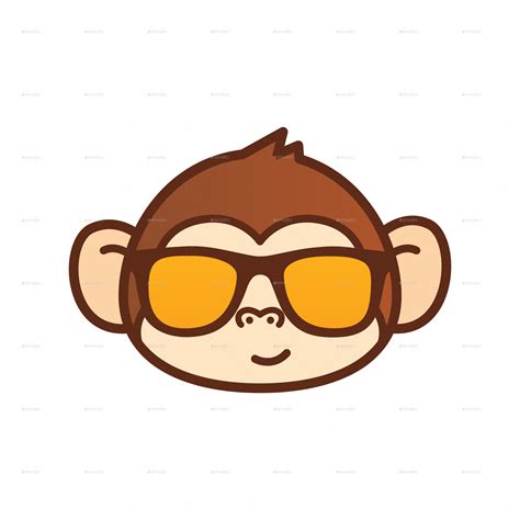 Cute Monkey Emoticon By Yellowlinestd Graphicriver