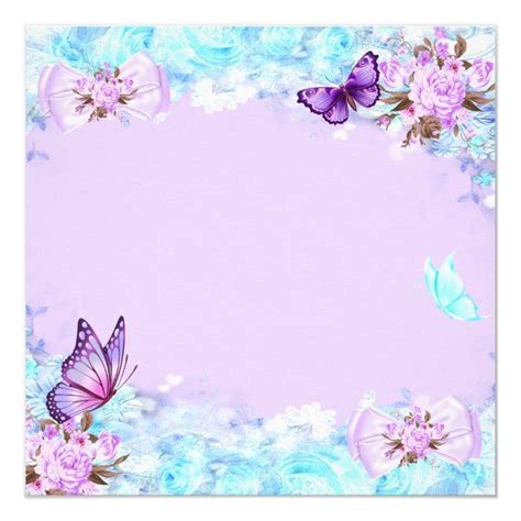 Create Your Own Invitation In 2020 Purple Butterfly