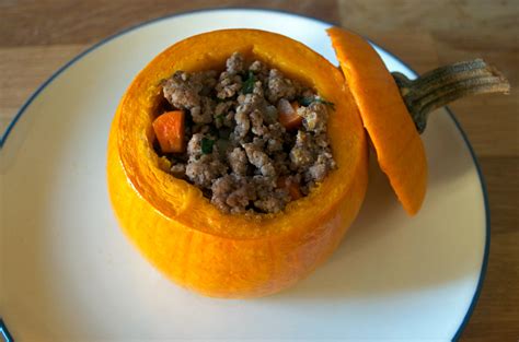 Beef And Vegetable Stuffed Pumpkins Leanmeankitchen A Healthy Recipe