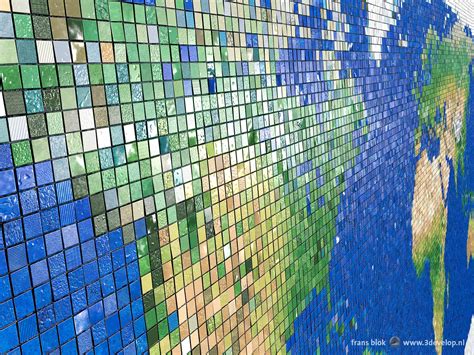 Mosaic Tiles And Peeling Paint Three Special World Maps • 3develop