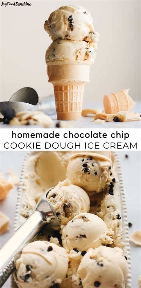 Chocolate Chip Cookie Dough Ice Cream Recipe Joyfoodsunshine