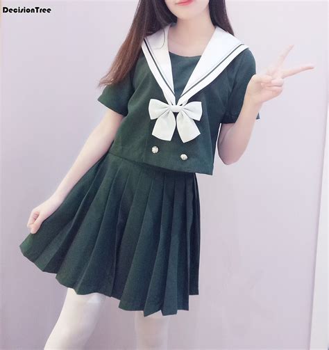 2019 New Japanese Korean Cute Girls Sailor Suit Student School Uniforms