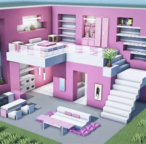 Pink Room Minecraft Houses Minecraft Room Minecraft