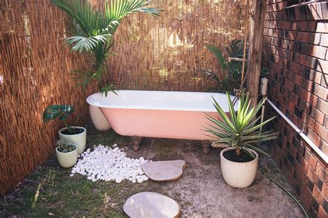 Soaking up the outdoors has never been better. Spell Designs DIY Outdoor Bath | Outdoor baths, Outdoor ...