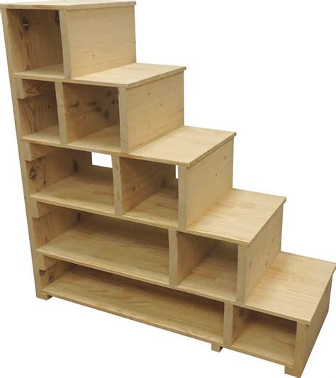 Stairs Steps And Shelves Can Also Be Used As A Standalone Shelving Unit