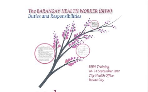 The Barangay Health Worker Bhw By Ro Domingo On Prezi Next