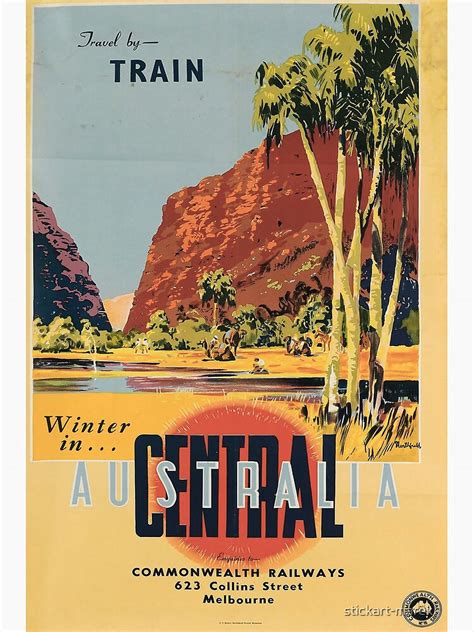 Australian Vintage Australian Travel Tourism Poster Retro Travel