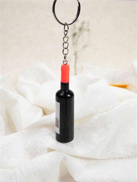 Openable Wine Bottle Keychain Car Key Ring Accessory Suitable For