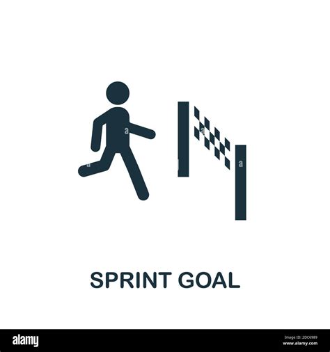 Sprint Goal Icon Simple Element From Agile Method Collection Filled