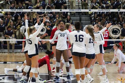 No 8 Penn State Womens Volleyball Takes Down No 15 Purdue 3 1 On