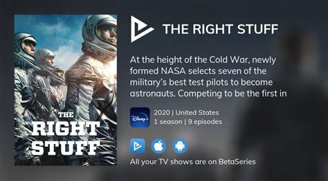 Where To Watch The Right Stuff Tv Series Streaming Online