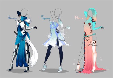 Outfit Design Months 1 Anime Outfits Artist Outfit Clothes Design
