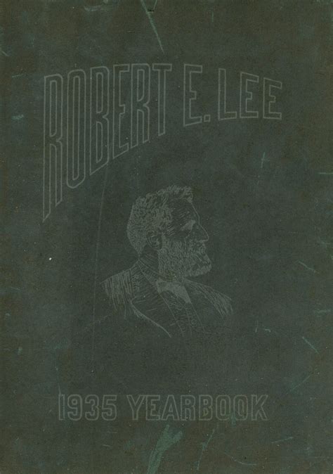 1935 Yearbook From Robert E Lee High School From Jacksonville Florida