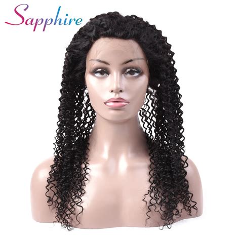 Sapphire Kinky Curly Lace Frontal With Baby Hair Pre Plucked Natural Hairline With Baby Hair