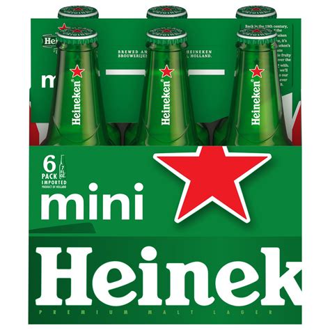 Heineken Lager Beer 7 Oz Bottles Shop Beer At H E B