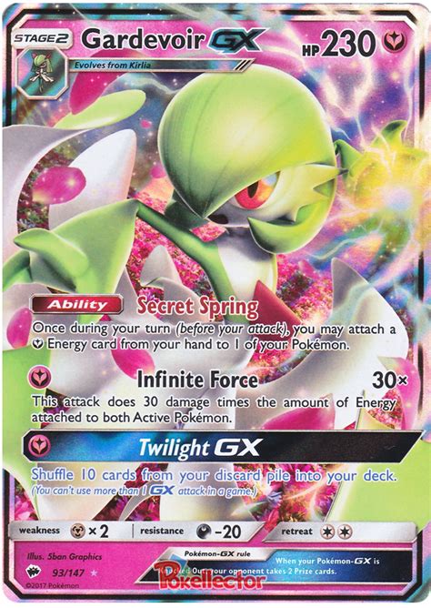 Shiny gold mega gardevoir and sylveon gx pokemon card tag team sv hidden fates shiny vault m sv75 ex full art cute custom metal rarest extremepokemoncards. Gardevoir GX - Burning Shadows #93 Pokemon Card
