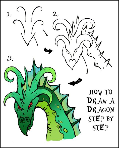 Daryl Hobson Artwork How To Draw A Dragon Step By Step Art Guide