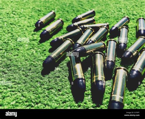 38 Special Bullets On Green Stock Photo Alamy