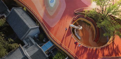 Mad Architects Courtyard Kindergarten Features A Floating Undulating