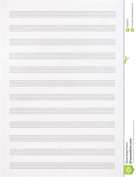 Blanco Muziekpapier